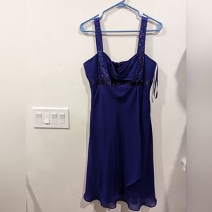 Purple sequin dress event formal event gala dress